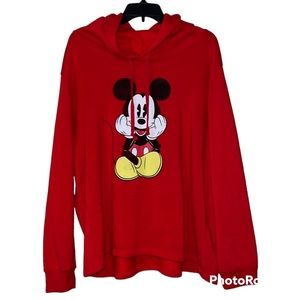 COPY - Disney Mickey Mouse pullover hoodie 2X adjustable hood preloved hands on…